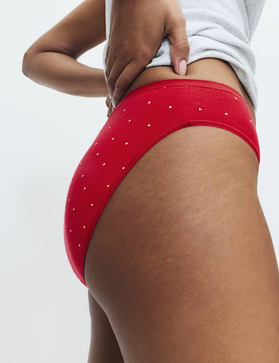 5pk No VPL Cotton Modal High Leg Knickers