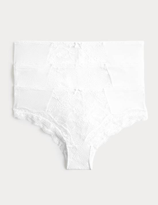3 Pack Jasmine All Over Lace Hipster Knickers