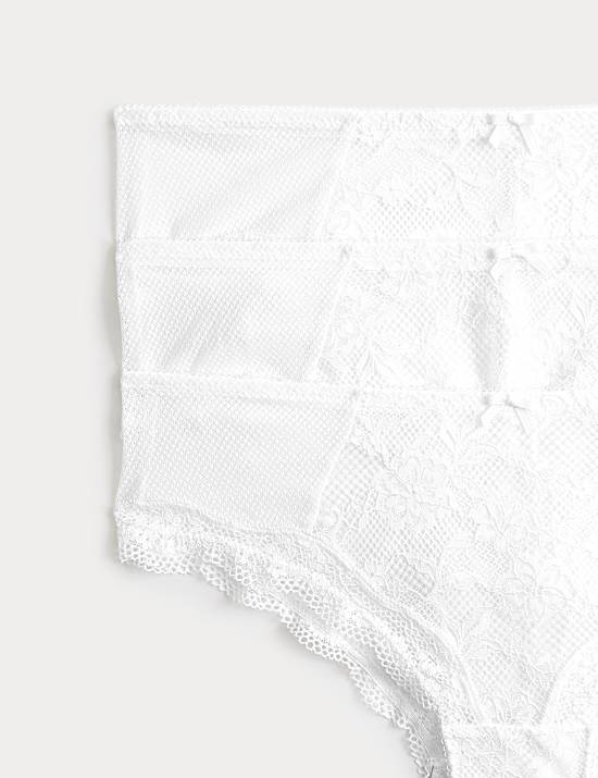 3 Pack Jasmine All Over Lace Hipster Knickers