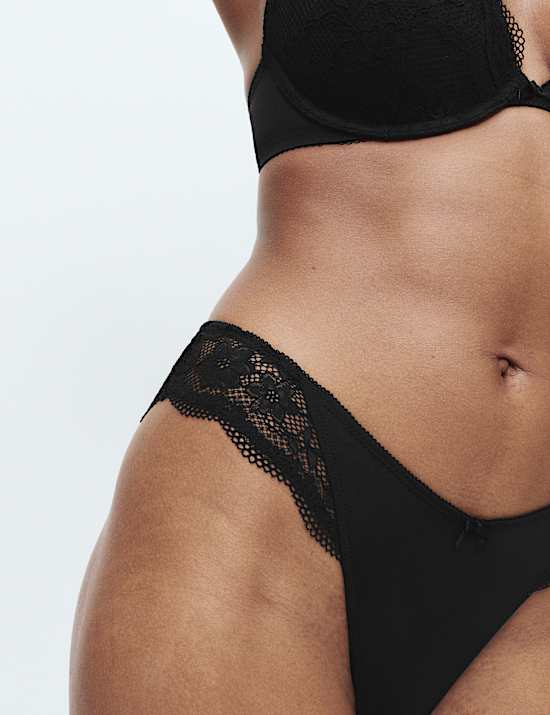 3 Pack Jasmine Lace Trim Miami Knickers