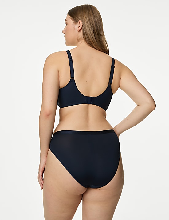 Pack de 3 braguitas de corte alto con diseño de flores silvestres