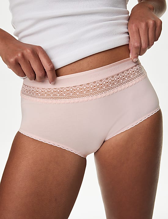 3pk Cotton Rich High Rise Shorts