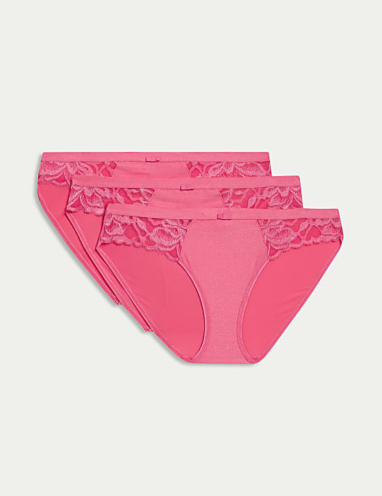 3pk Wildblooms Bikini Knickers
