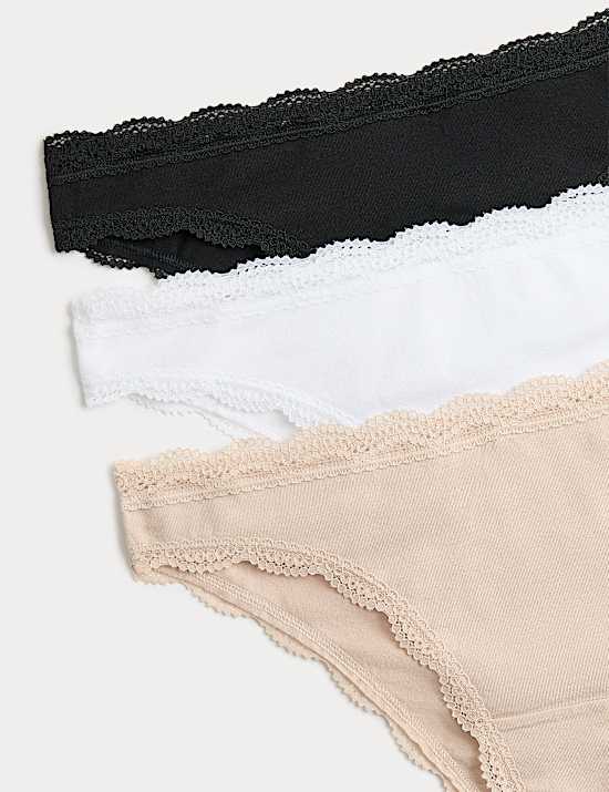 3 Pack Cotton Rich Brazilian Knickers