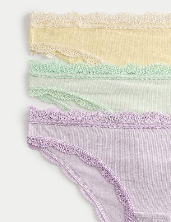 3 Pack Cotton Rich Brazilian Knickers