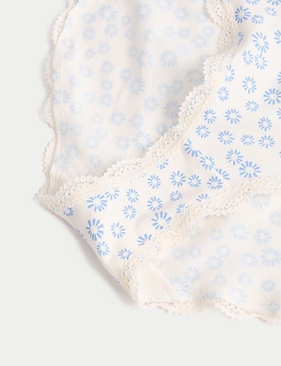 3pk Cotton Rich Printed Bikini Knickers