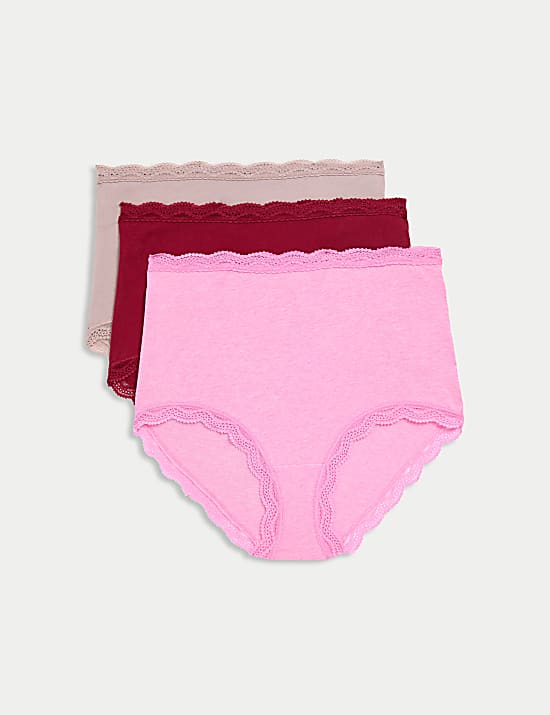 Lot de 3&nbsp;culottes emboîtantes en coton
