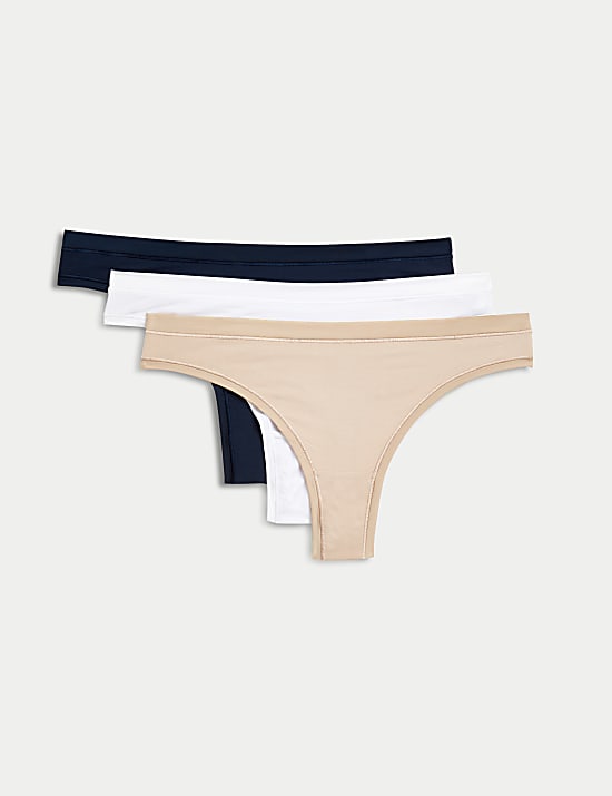3pk Flexifit&trade; Modal Thongs