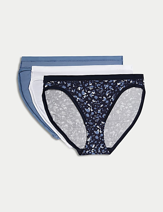 Σλιπ Flexifit™ με ψηλό κόψιμο στους γοφούς με modal, σετ των 3