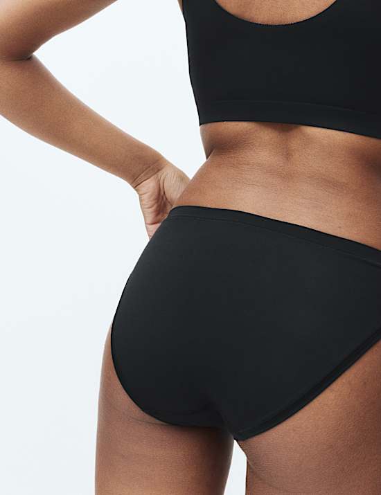 Set van 3 hoog uitgesneden slips van modal met Flexifit™