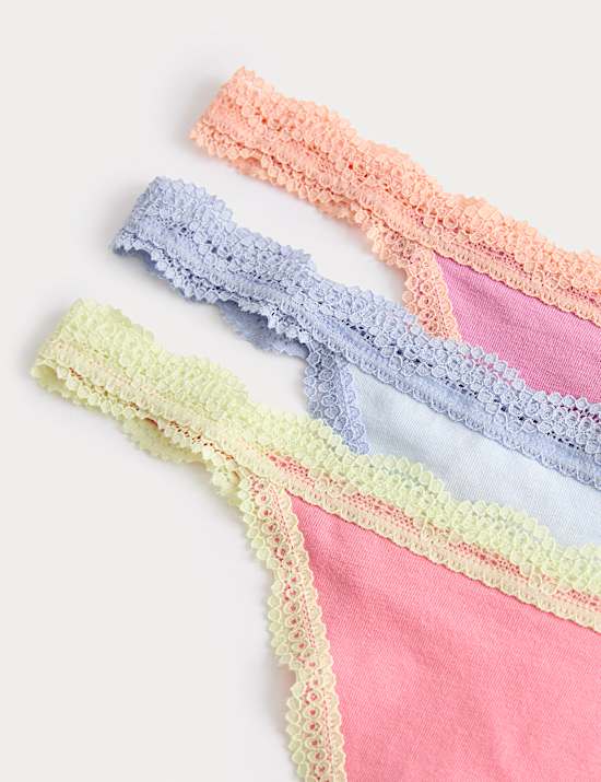 3pk Cotton Rich Tanga Thongs