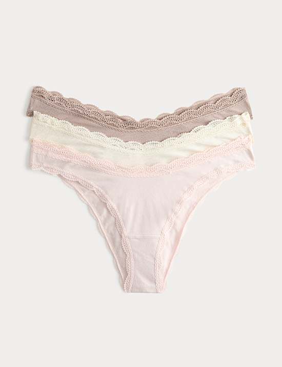 3 Pack Cotton Rich Dipped Miami Knickers