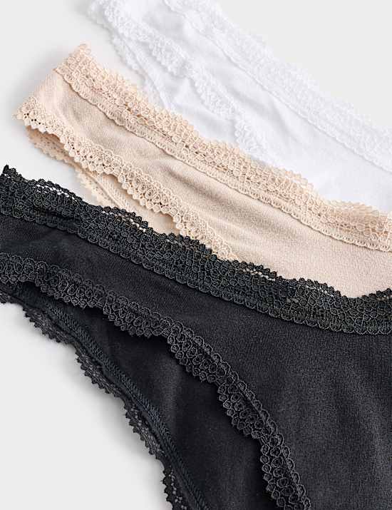 3 Pack Cotton Rich Dipped Miami Knickers