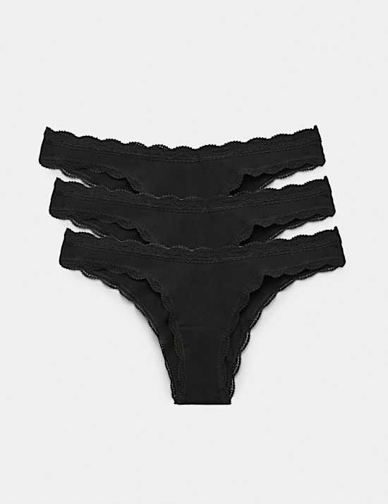 3 Pack Cotton Rich Dipped Miami Knickers