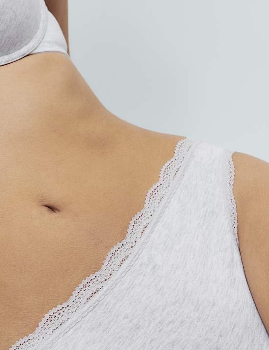 Set van 3 katoenrijke strings