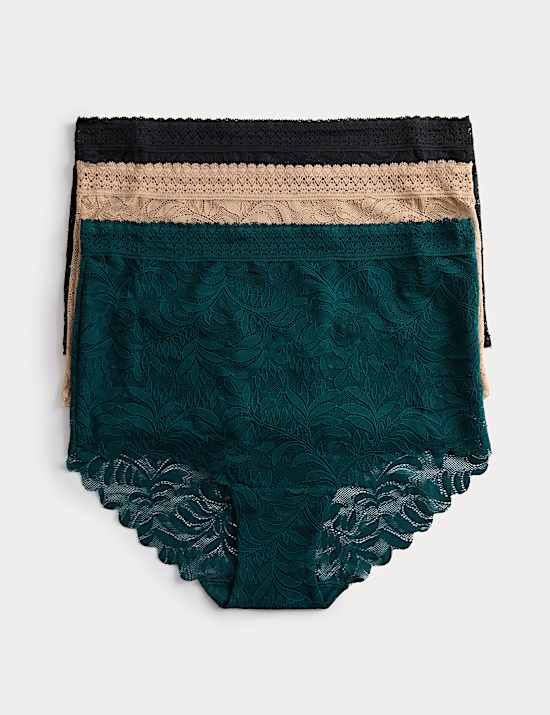 3pk Flexifit™ Lace Full Briefs