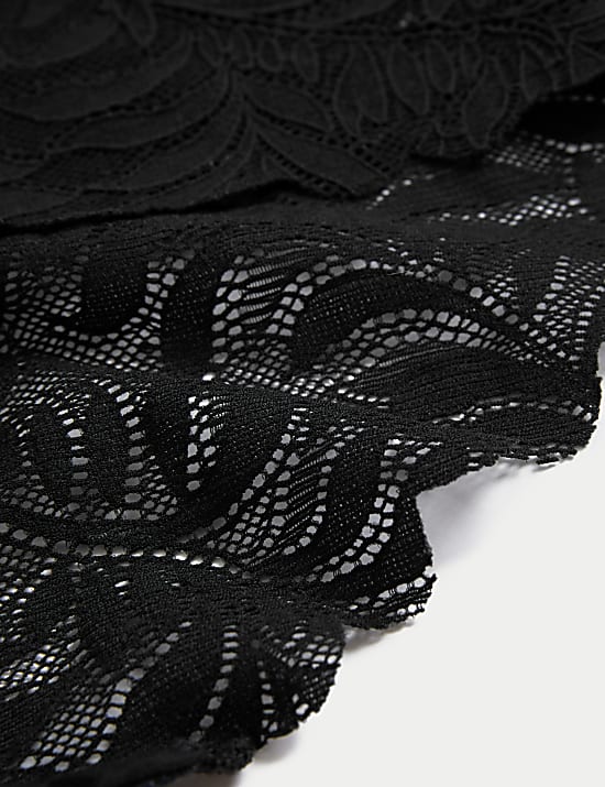 Ψηλόμεσο δαντελένιο σλιπ Flexifit™, σετ των 3