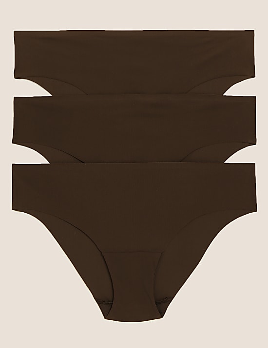 Χαμηλόμεσο σλιπ brazilian χωρίς ραφές σε σετ των 3