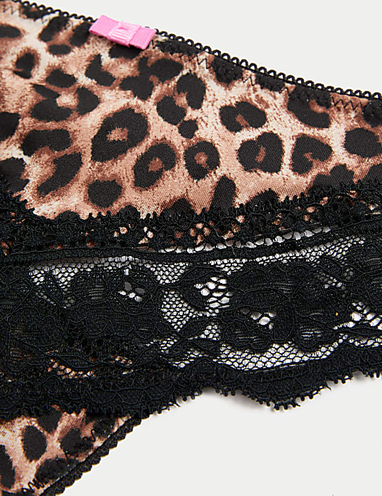 3pk Animal Print Thongs