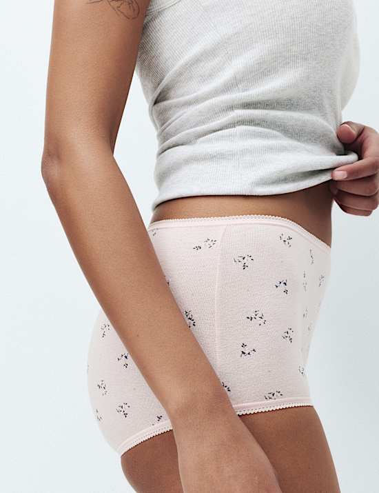 5pk Cotton Lycra&reg; High Rise Shorts