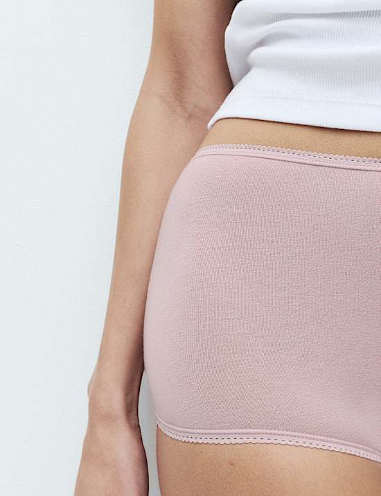 5pk Cotton Lycra&reg; High Rise Shorts