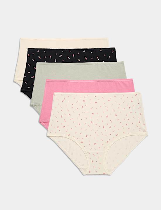 5pk Cotton Lycra&reg; Full Briefs