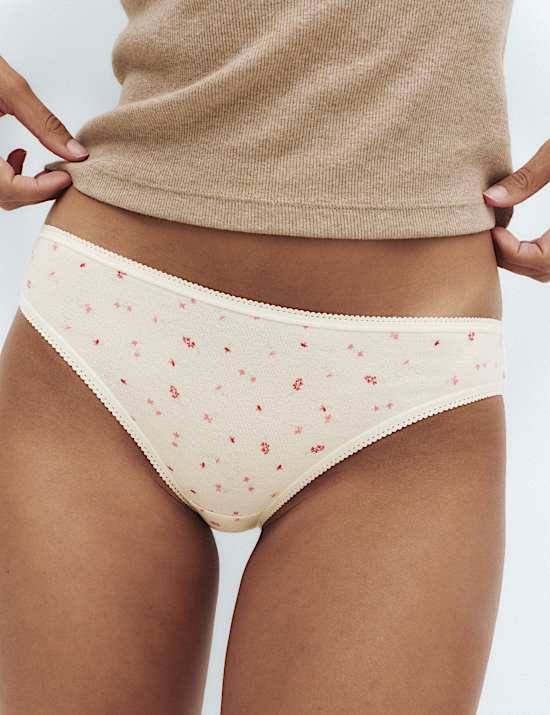 5pk Cotton Lycra&reg; Bikini Knickers
