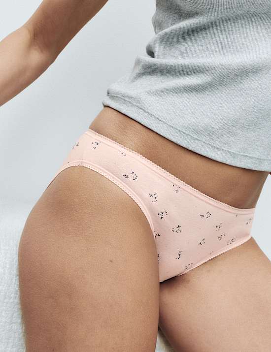 5er-Pack Bikinislips aus Baumwolle mit Lycra&reg;