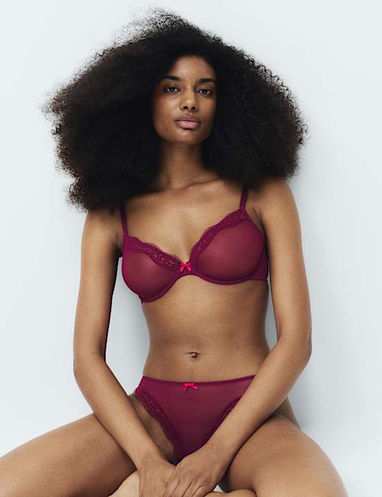 3 Pack Jasmine Mesh Brazilian Knickers