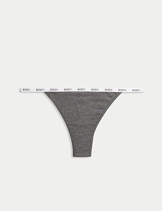 4pk Cotton Rich Tanga Thongs
