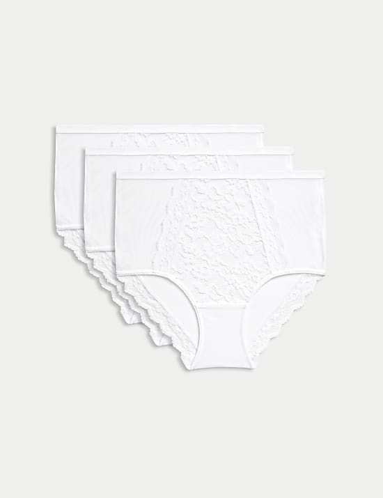 3pk Lace Full Briefs