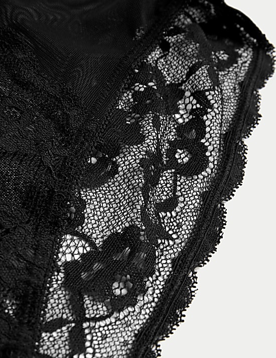 3pk Lace High Waisted High Leg Knickers