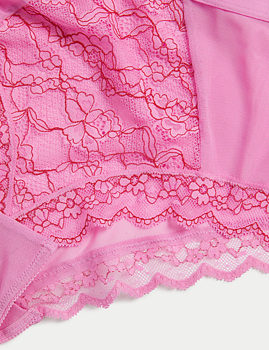 3pk Lace High Rise Short