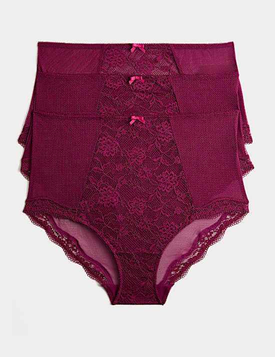 3pk Jasmine Lace Full Briefs