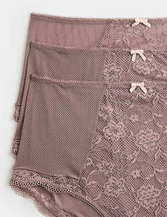 3pk Jasmine Lace Full Briefs