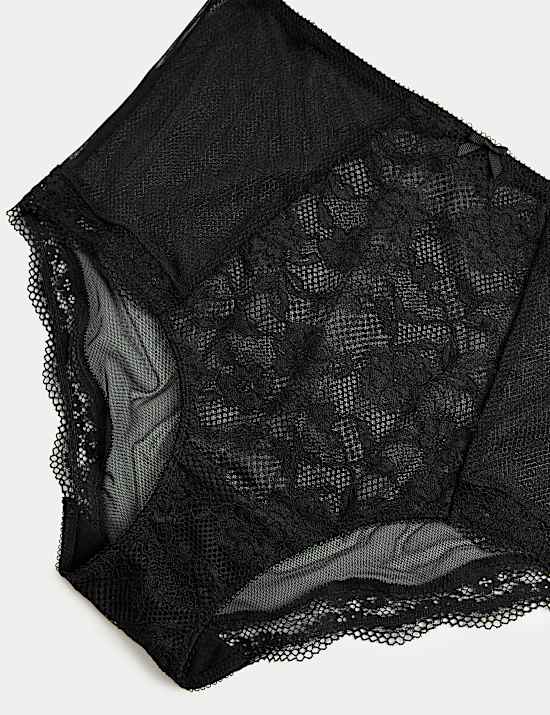 Pack de 3 braguitas altas con encaje Jasmine