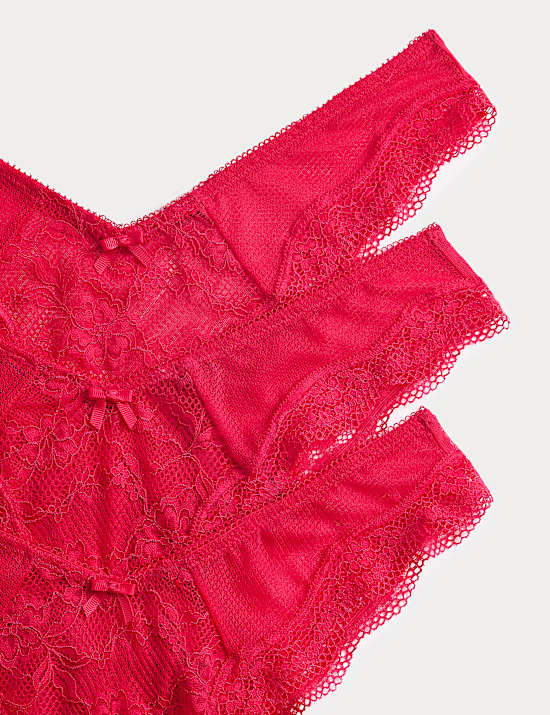 Lot de 3 culottes Miami en dentelle