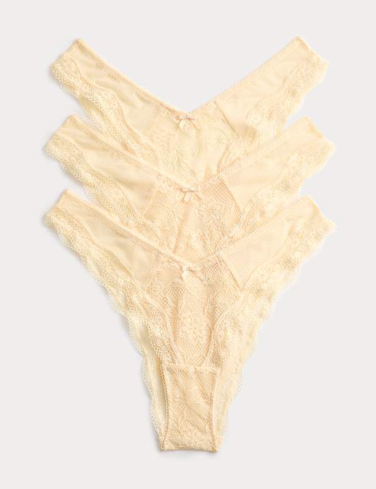 3pk Lace Miami Knickers