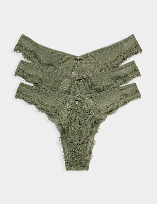 3pk Jasmine Lace Miami Knickers
