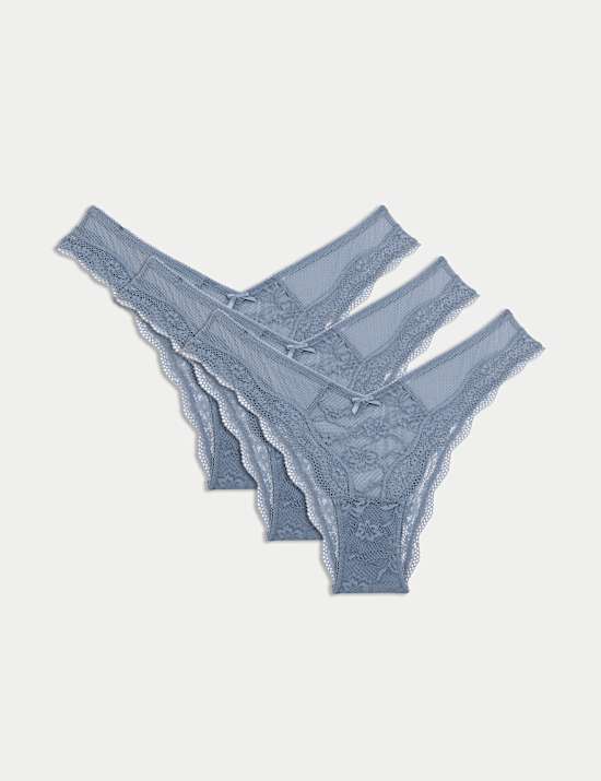 3pk Lace Miami Knickers