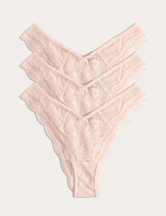 3pk Jasmine Lace Miami Knickers