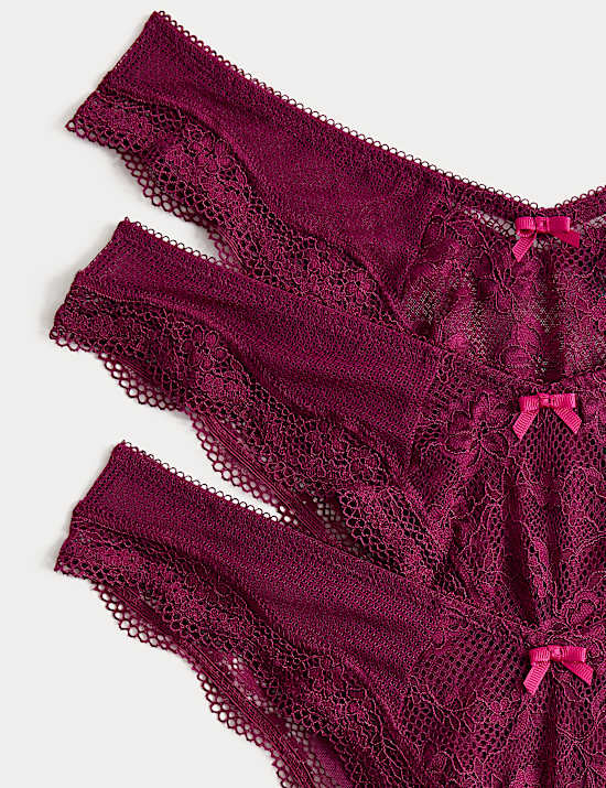 3pk Jasmine Lace Miami Knickers