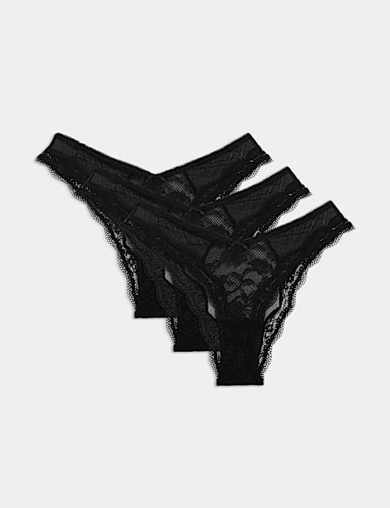 3pk Lace Miami Knickers