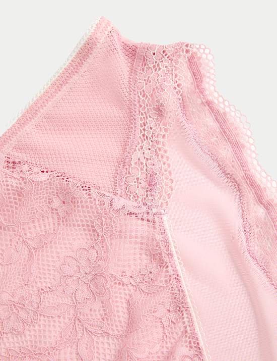 3pk Jasmine Lace High Waisted High Leg Knickers