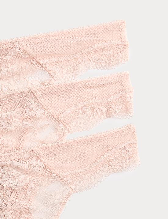3pk Jasmine Lace Thongs