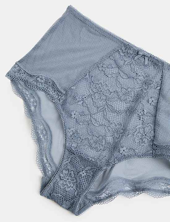 Set van 3 kanten broekjes met hoge taille en jasmijnbloemen