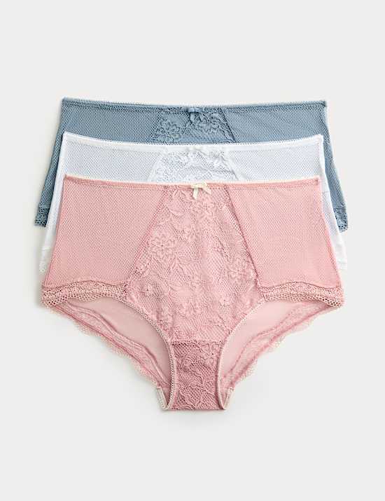 3pk Jasmine Lace High Rise Shorts