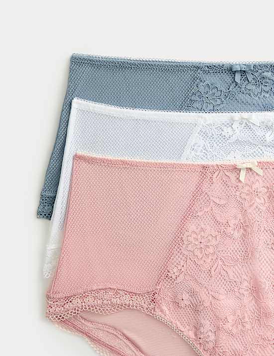 3pk Jasmine Lace High Rise Shorts