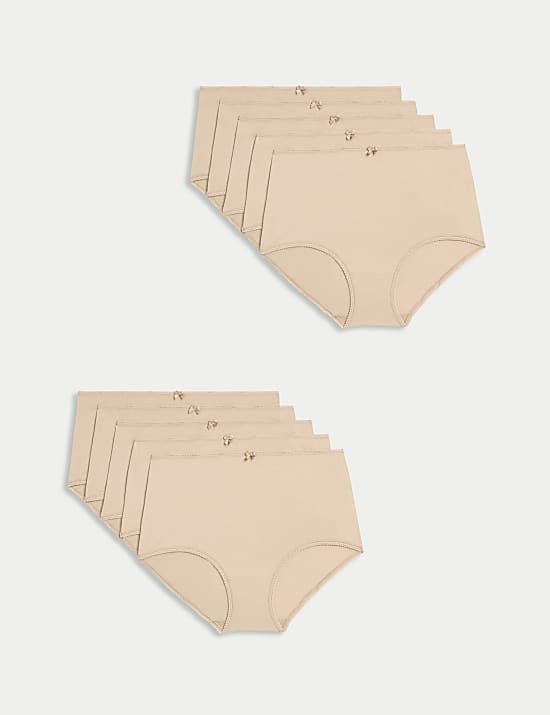 10pk Cotton Lycra® Full Briefs