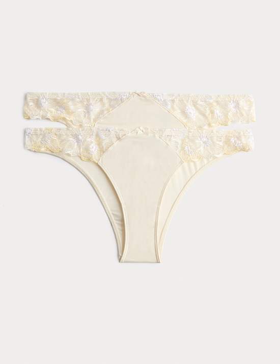 2 Pack Embrace Brazilian Knickers